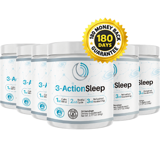 6 bottles of 3-ActionSleep